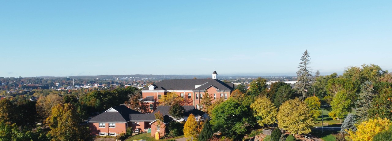 Cumming Hall aerial photo