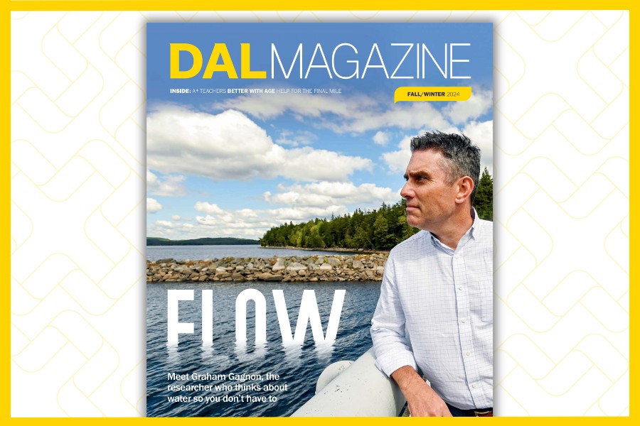 The cover of the fall 2024 issue of Dal Magazine with the feature story highlighted.