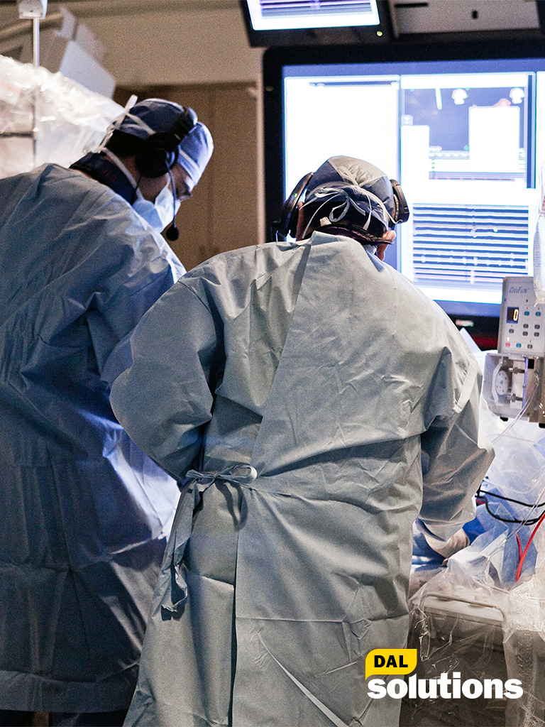 Dr. John Sapp performs a catheter ablation, an effective treatment for ventricular tachycardia