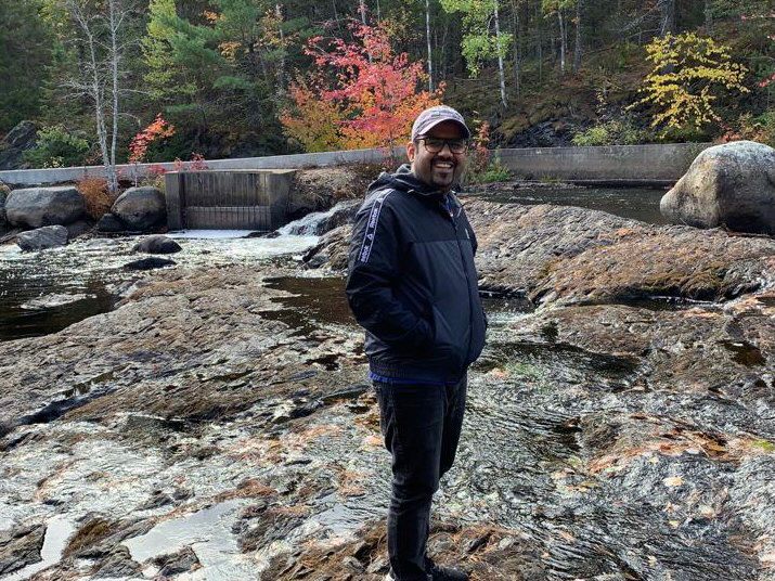 Usman enjoying a walk in nature