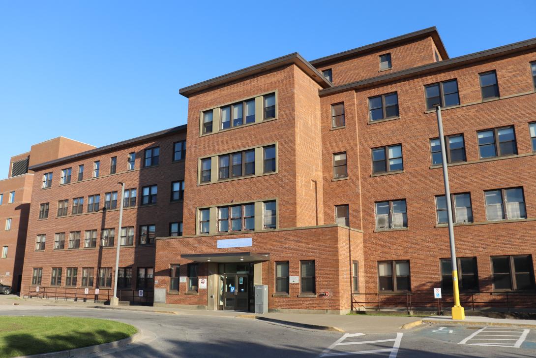 View of Yarmouth Hospital building.