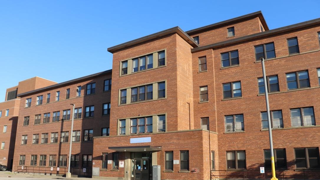 View of Yarmouth Hospital building.